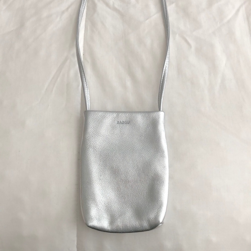 Silver BAGGU Crossbody Bag